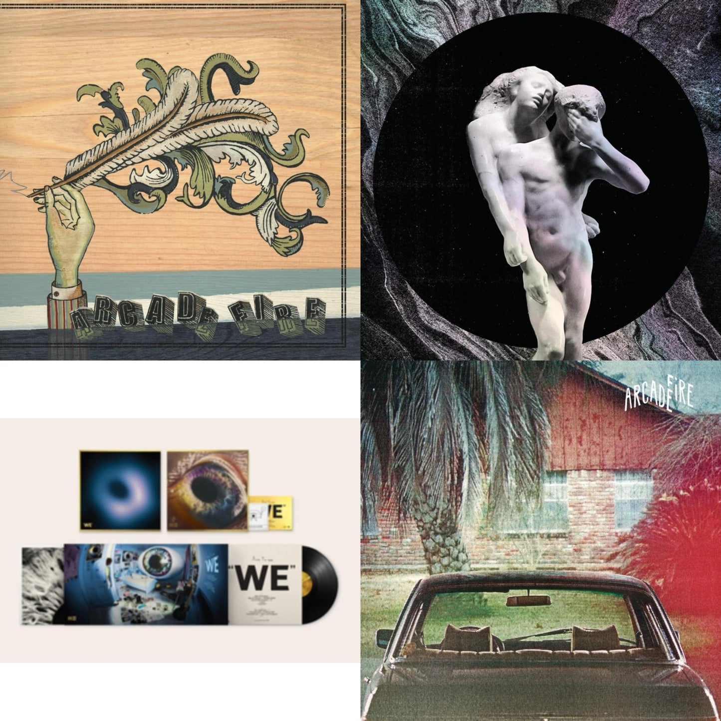 Arcade Fire - Reflektor (2LP/180G) & We (180G) & Funeral (150G/Gatefold) & Suburbs (2LP/150G/Gatefold)