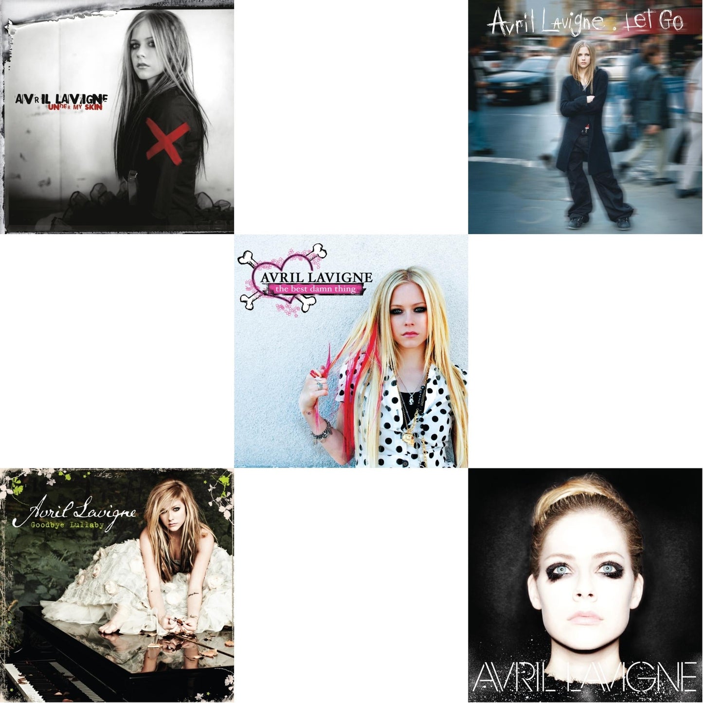 Let Go (2LP) & Under My Skin & Best Damn Thing (2LP) & Goodbye Lullaby (2LP) & Avril Lavigne (2LP)