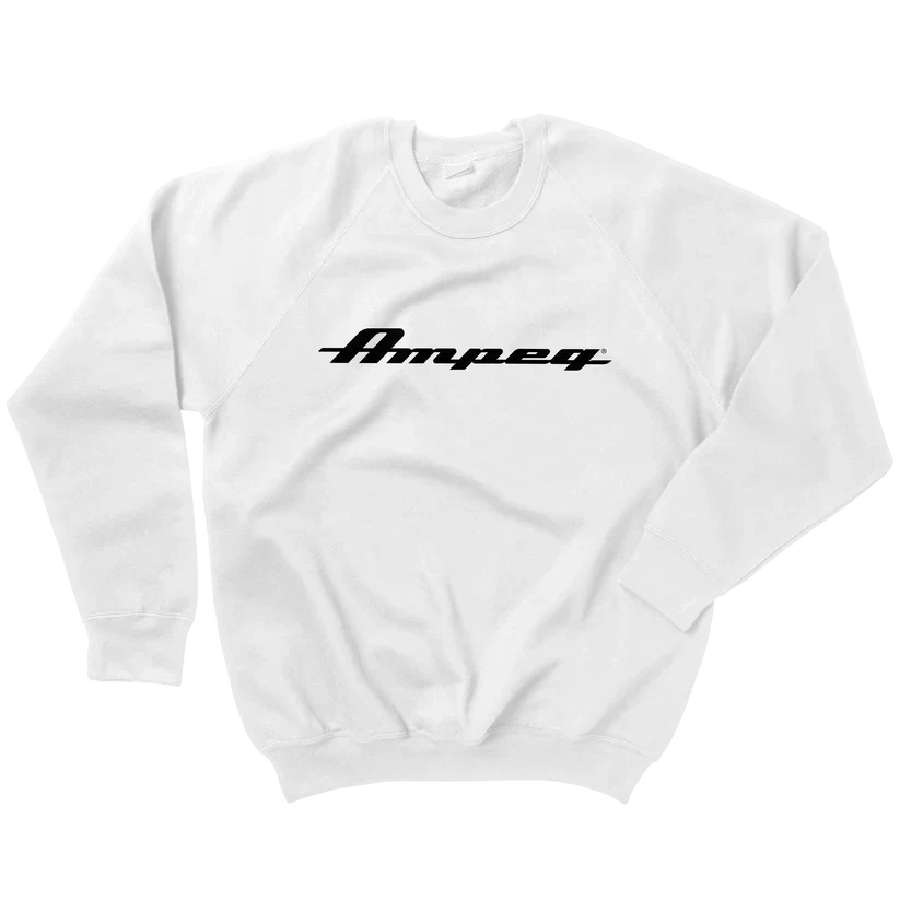 Ampeg Crew Neck Pullover x White