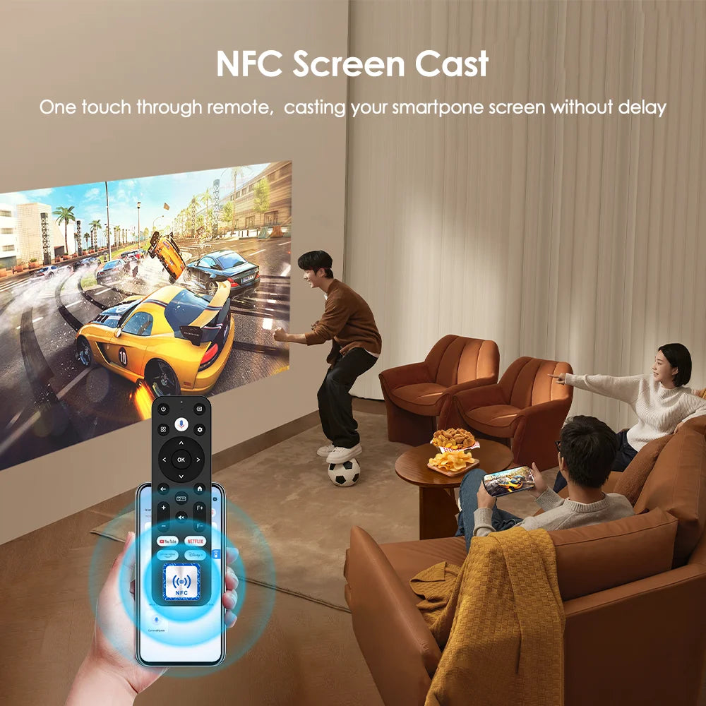 [Netflix Officially-Licensed] Smart Home Theater Projectors 4k Ultra HD for Movies Auto Focus and Keystone 1280 ANSI Projector - Premium  from Lizard Vigilante - Just $792.99! Shop now at Lizard Vigilante