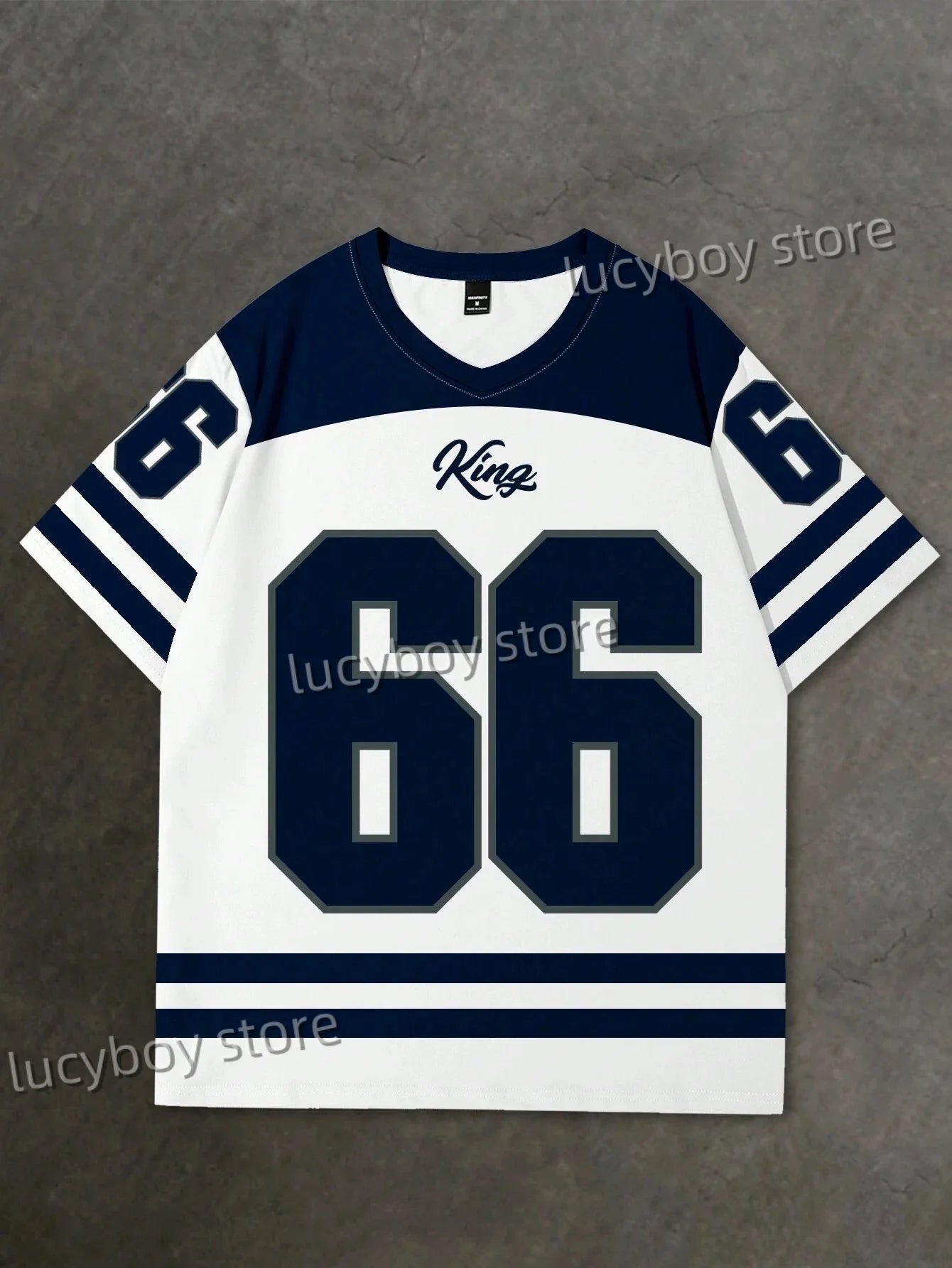 Mens 3D Numbers Printed Short Sleeve T Shirt Man V Neck Sportwear Brooklyn Racing Football Tee Vintage Casual Tops Men Clothes - Premium  from Lizard Vigilante - Just $12.99! Shop now at Lizard Vigilante