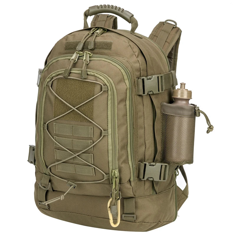 LQARMY 65L Tactical Expandable Warpack – Heavy-Duty Military Grade MOLLE Rucksack for Apocalypse-Ready Hiking, Camping, Travel & Combat - Premium bag from dsers - Just $80.99! Shop now at Lizard Vigilante