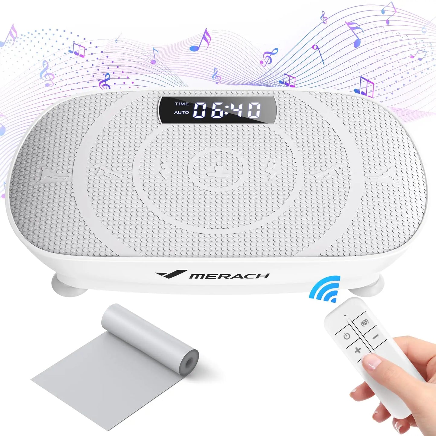 MERACH ShockWave Power Plate – Whole Body 10-Speed Fitness Vibration Machine for Extreme Fat Burn & Muscle Revival