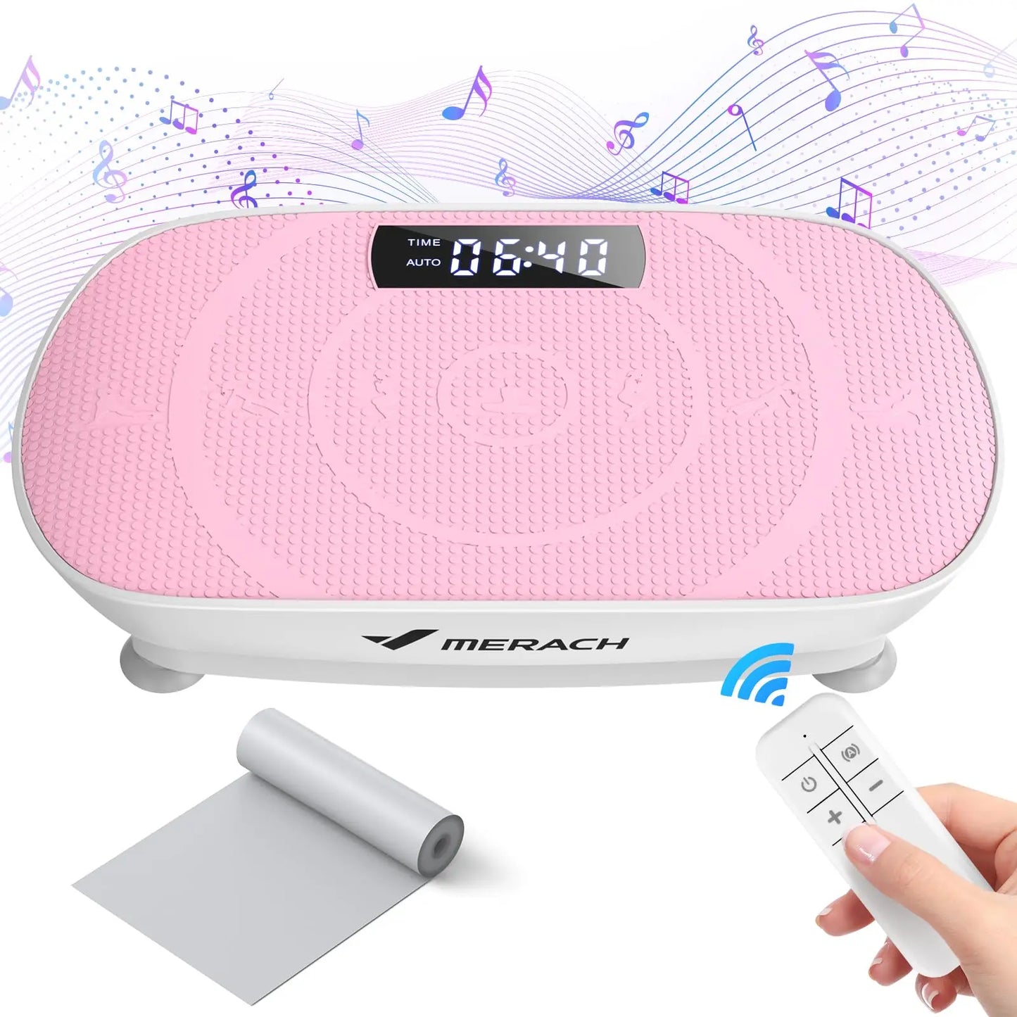 MERACH ShockWave Power Plate – Whole Body 10-Speed Fitness Vibration Machine for Extreme Fat Burn & Muscle Revival