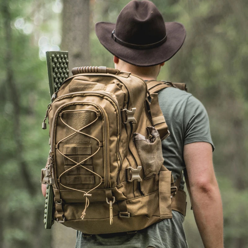 LQARMY 65L Tactical Expandable Warpack – Heavy-Duty Military Grade MOLLE Rucksack for Apocalypse-Ready Hiking, Camping, Travel & Combat - Premium bag from dsers - Just $80.99! Shop now at Lizard Vigilante
