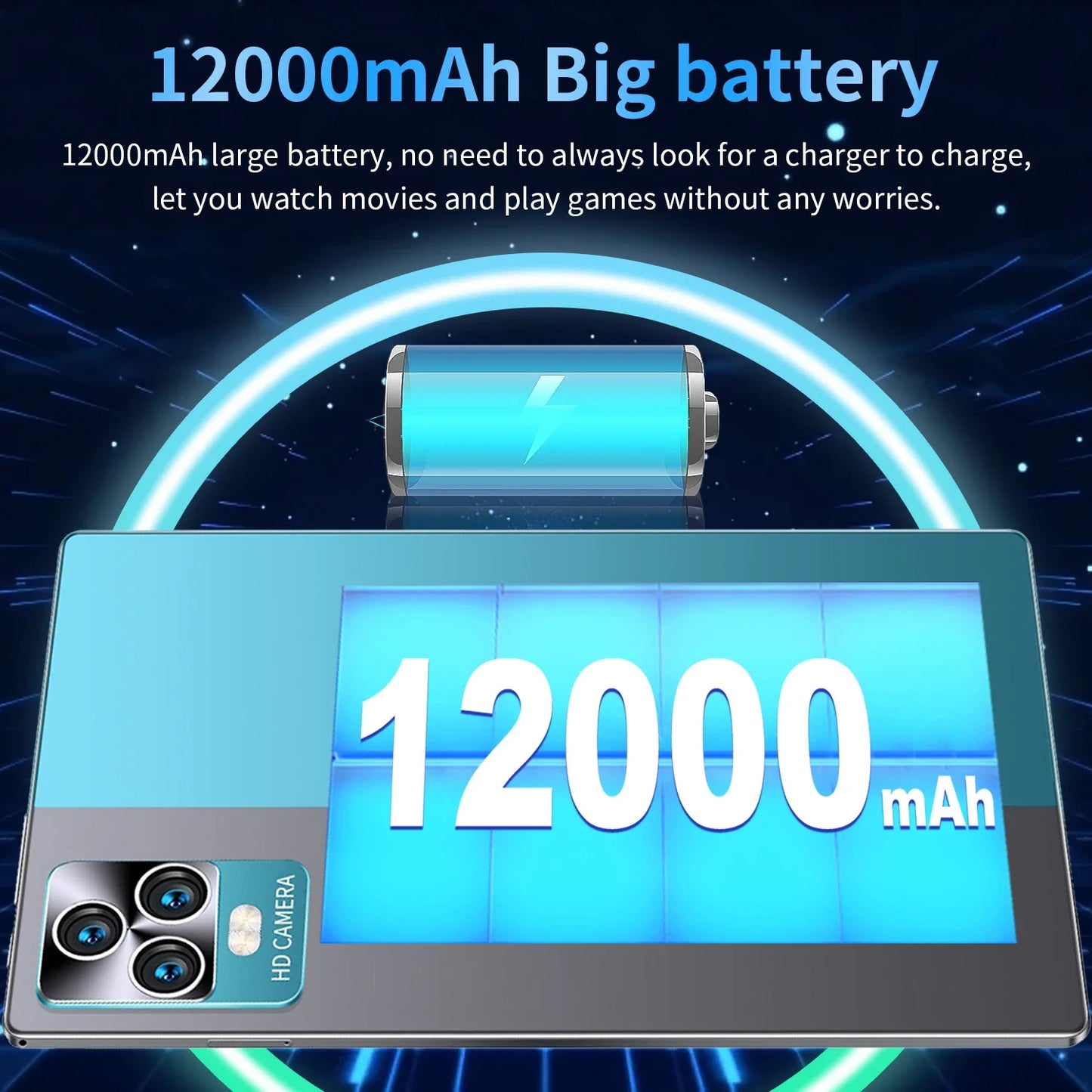 5G 2025 New Global Version 10.36 Inch tablet android 16GB+1TB ROM 16+32MP 12000mAh  Android13.0 Dual Sim Card GPS Bluetooth WIFI