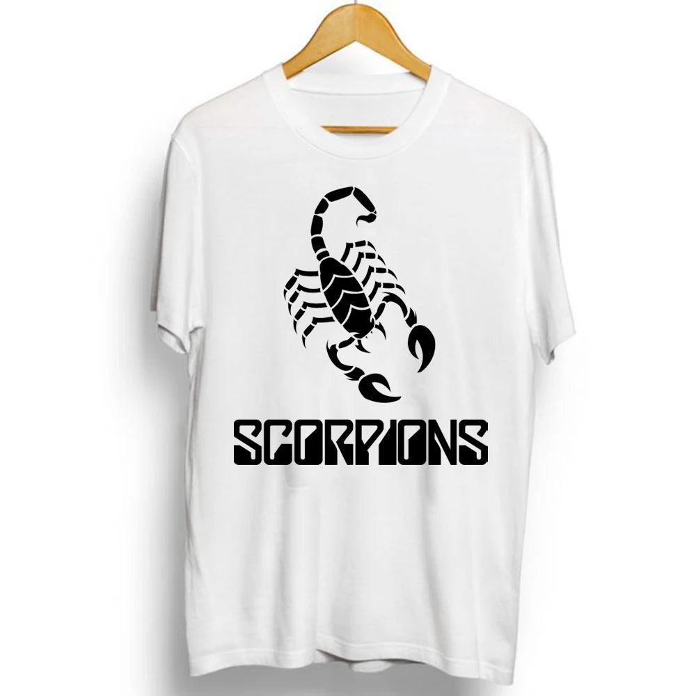 Scorpions 56th Anniversary T-Shirt – Heavy Metal Rock Band – Blackout Cotton Round Neck Graphic Tee - Premium T-Shirt from Lizard Vigilante - Just $22.99! Shop now at Lizard Vigilante