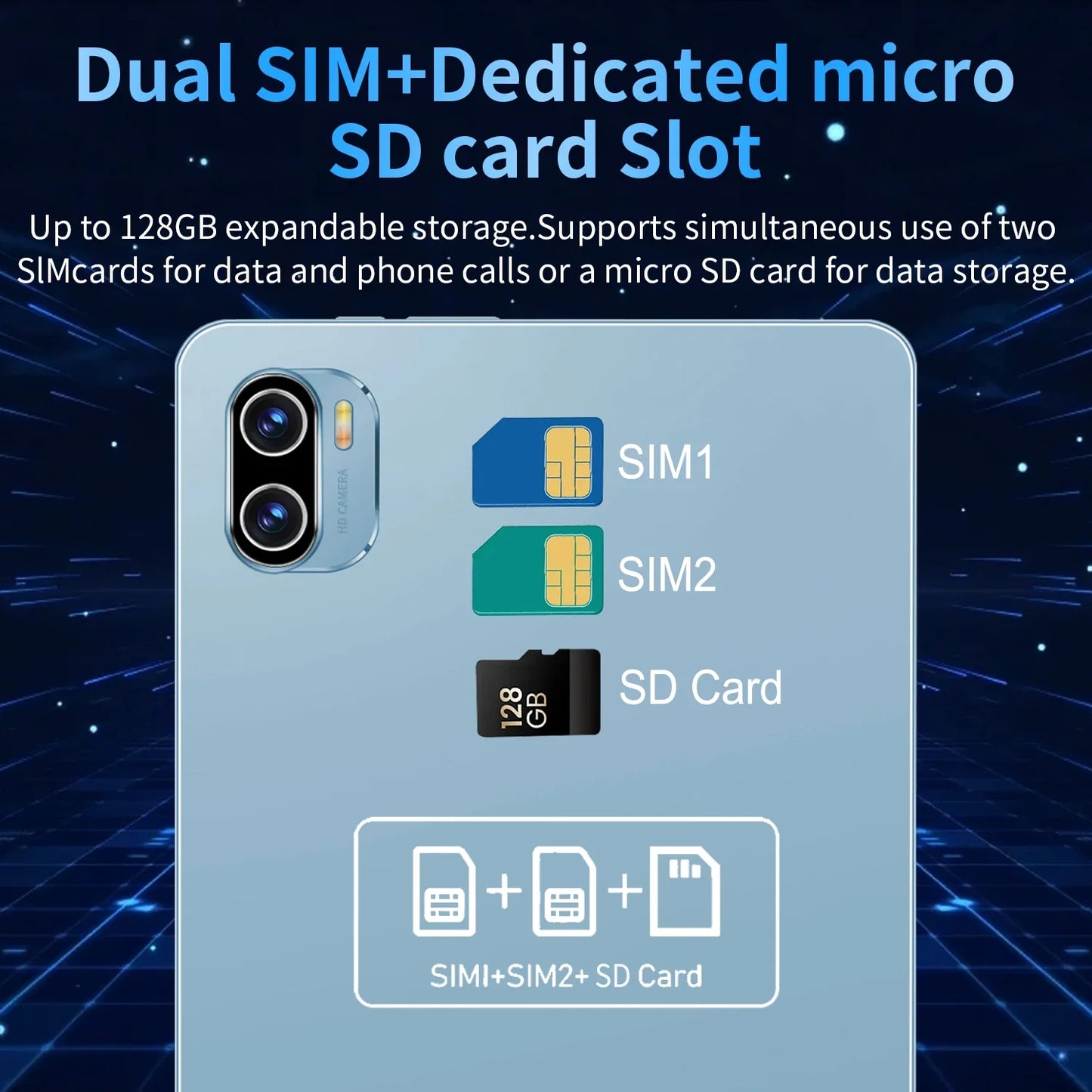 2025 New 10.36Inch Original Tablet 16GB Ram 1TB Rom Android13.0 Dual SIM 10 Core 12000mAh Bluetooth WIFI 5G Network Tablet PC