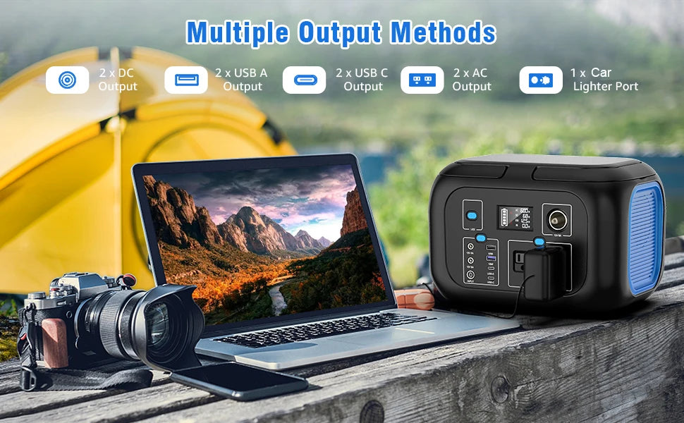 ⚡ SinKeu VoltRaid Portable Power Station — 600W / 300W / 200W / 120W Solar Generator Bank for Camping, Travel, RV & Chaos Survival