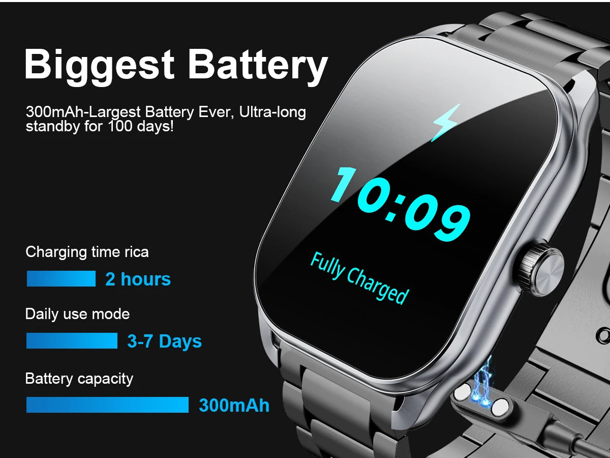 Karchilor Titan Edge Smartwatch 2.01-Inch Curved Screen – Bluetooth Calls, IP68, and Hardcore Fitness Tracking