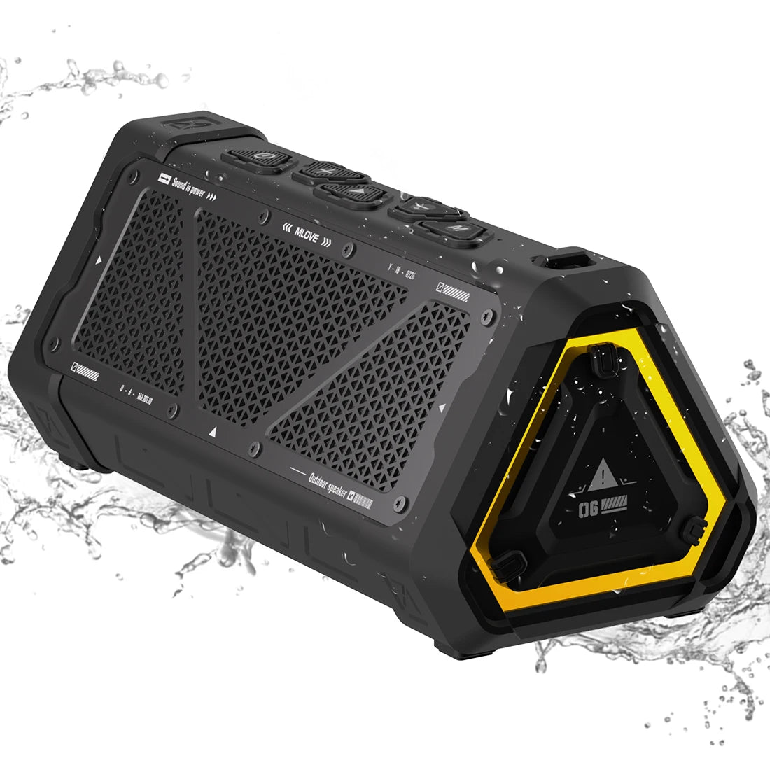 Easy To Use, MLOVE P3 Outdoor Bluetooth Speaker, 40W Power, IPX7 Waterproof, Bluetooth 5.3, RGB Light, Micro SD Card, Stereo Sound - Premium speaker from Lizard Vigilante - Just $58.88! Shop now at Lizard Vigilante