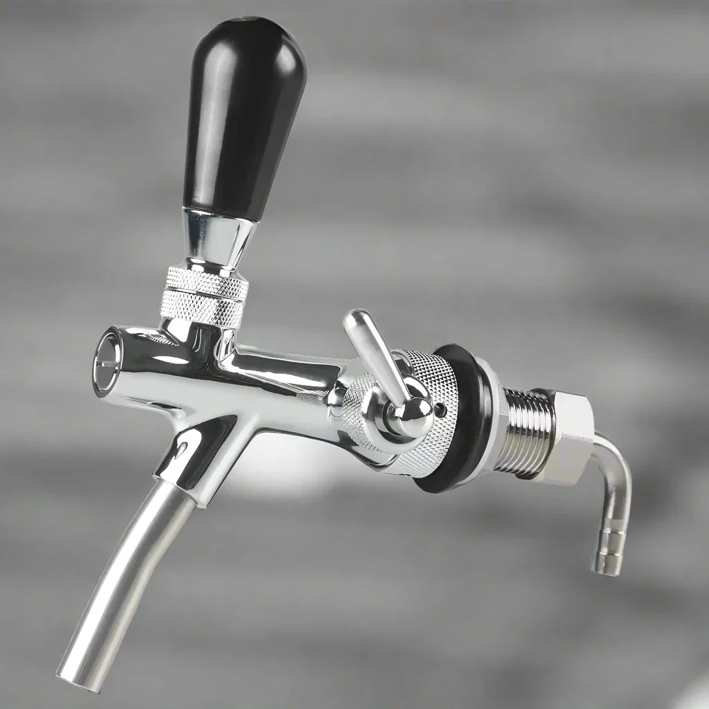 G5/8 Beer Faucet Adjustable Draft Beer Tap Faucet Shank with Chrome Plating – Stainless Steel Core Draft Keg Tap for Keg - Premium beer faucet from Lizard Vigilante - Just $35.99! Shop now at Lizard Vigilante