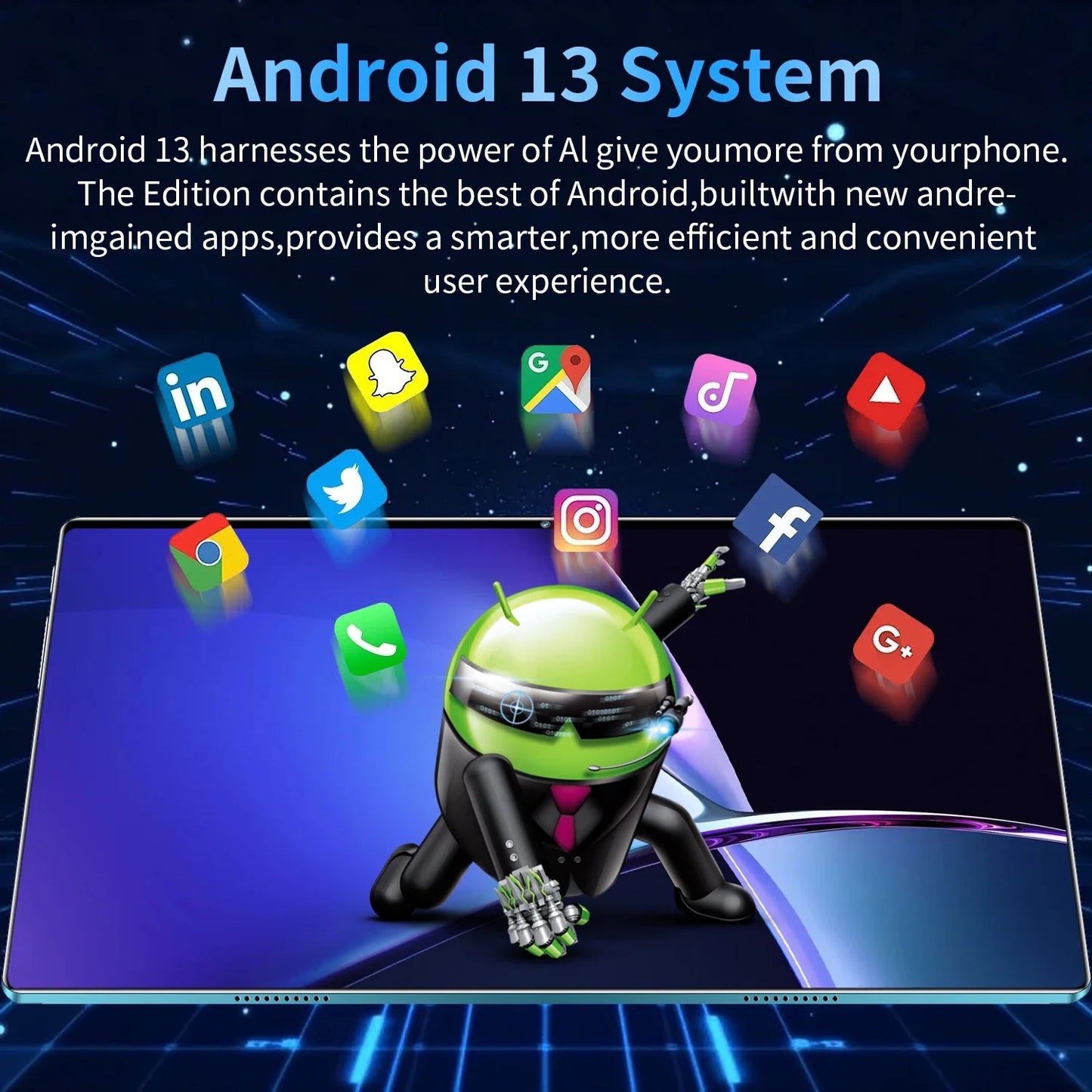 2025 Global Version 10.36 Inch Android 13.0 Tablet Android 16GB Ram 1TB Rom 16MP 32MP 12000mAh Network Bluetooth 5G WIFI Tablets