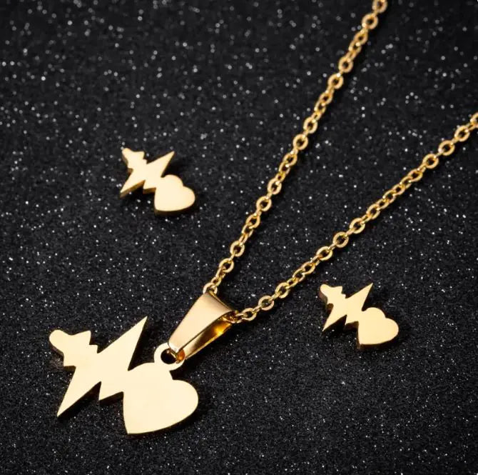Stainless Steel Love Heart Necklaces For Women