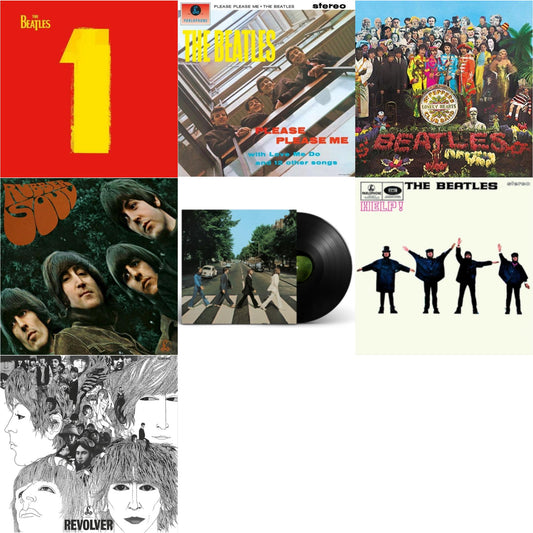 Help & Please Please Me & Rubber Soul & Revolver Special Edition & 1 (2015 Reissue) & Sgt. Pepper's Lonely Hearts Club Band (2017 Stereo Mix/180G/Original Stencils) & Abbey Road Anniversary