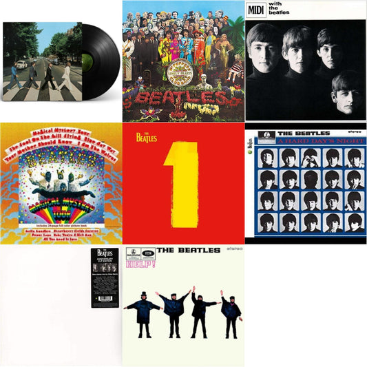 Hard Day's Night & Help & With The Beatles & Magical Mystery Tour & 1 (2015 Reissue) & Sgt. Pepper's Lonely Hearts Club Band (2017 Stereo Mix/180G/Original Stencils) & Beatles (The White Album) (2LP) & Abbey Road Anniversary