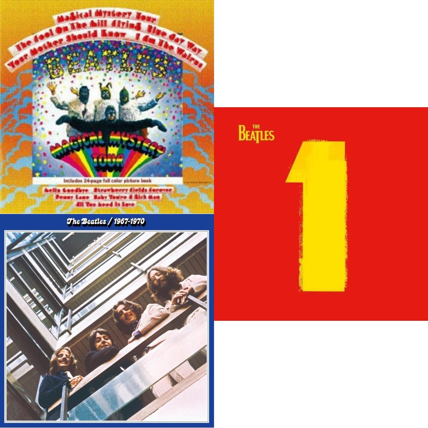 Magical Mystery Tour & Beatles 1967-1970 (2023 Edition) (Half-Speed) (3LP) & 1 (2015 Reissue)