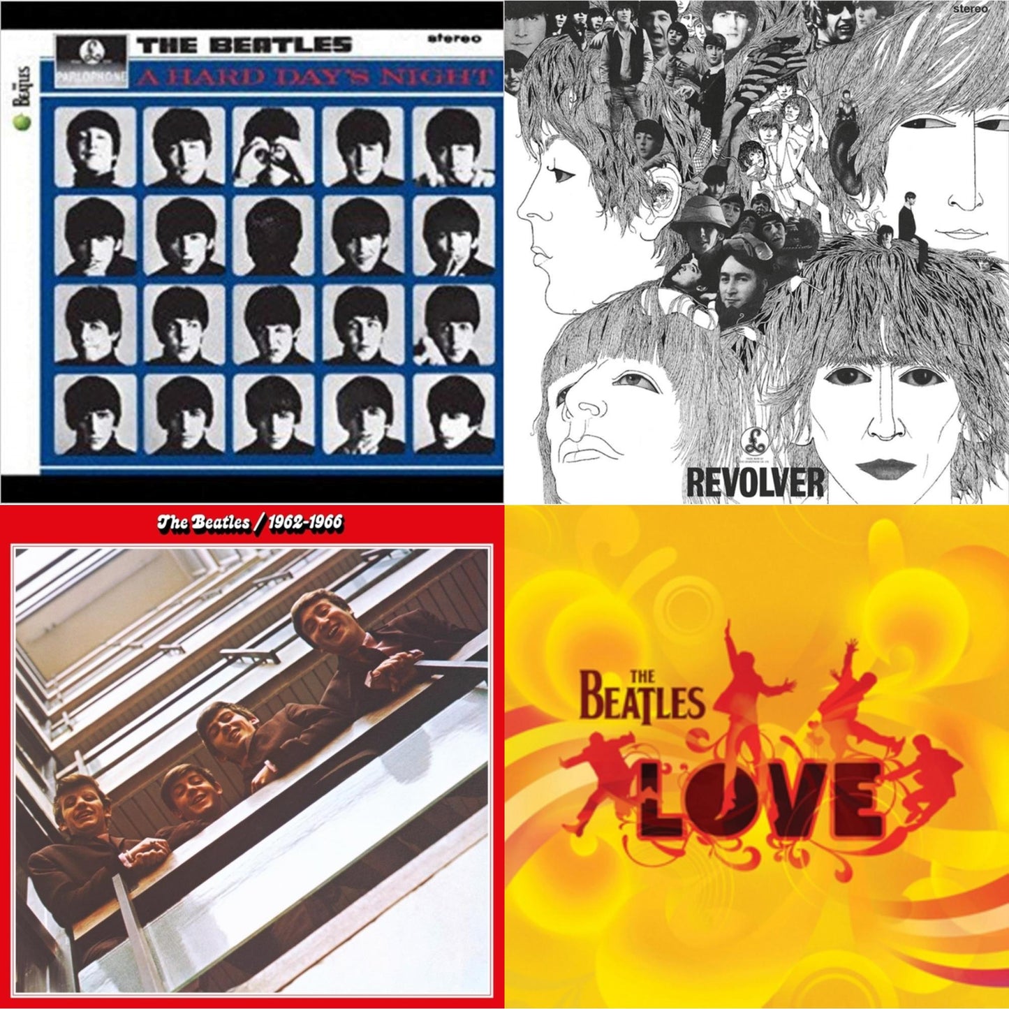 Hard Day's Night & Revolver Special Edition & Beatles 1962-1966 (2023 Edition) (Half-Speed) (3LP) & Love