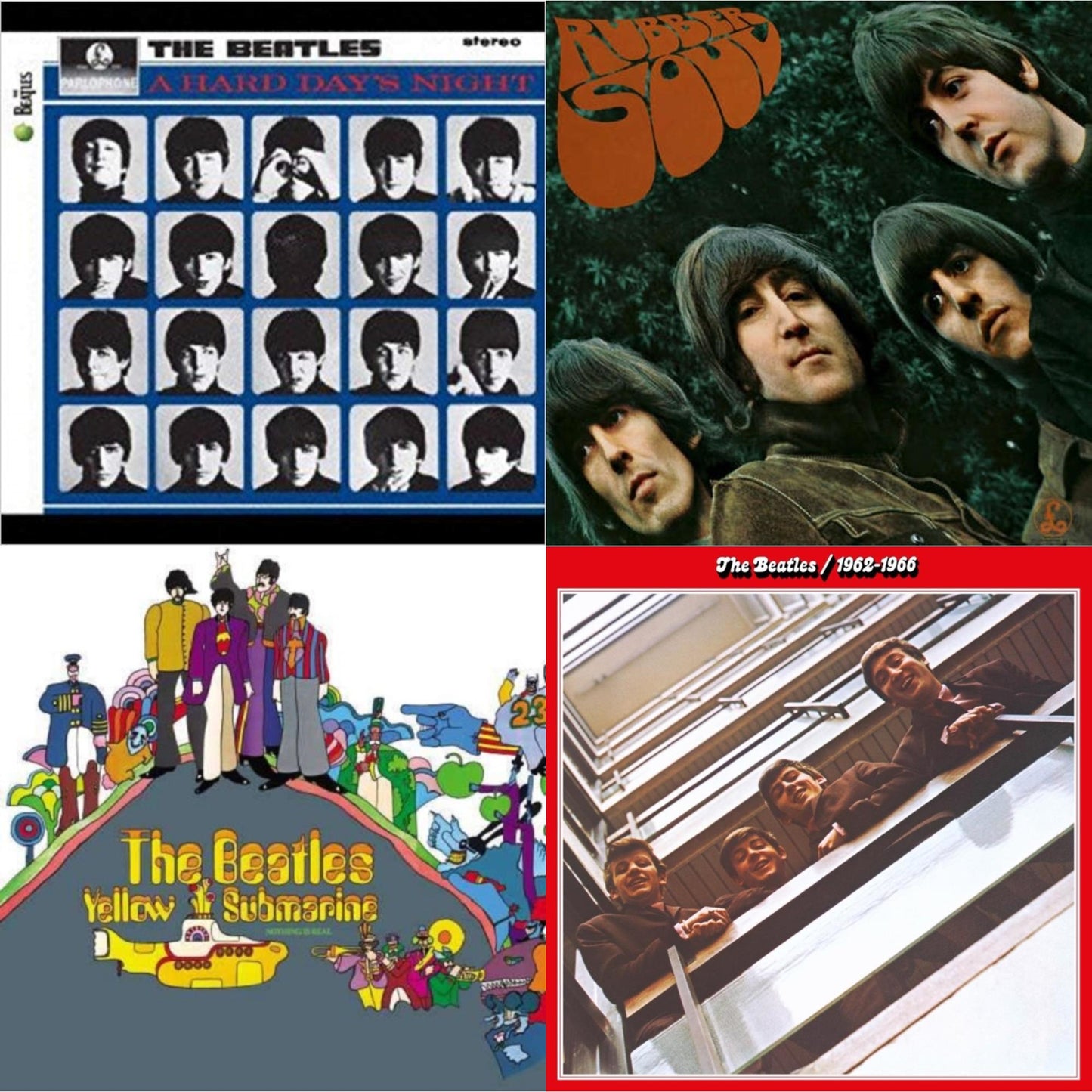 Hard Day's Night & Rubber Soul & Yellow Submarine & Beatles 1962-1966 (2023 Edition) (Half-Speed) (3LP)