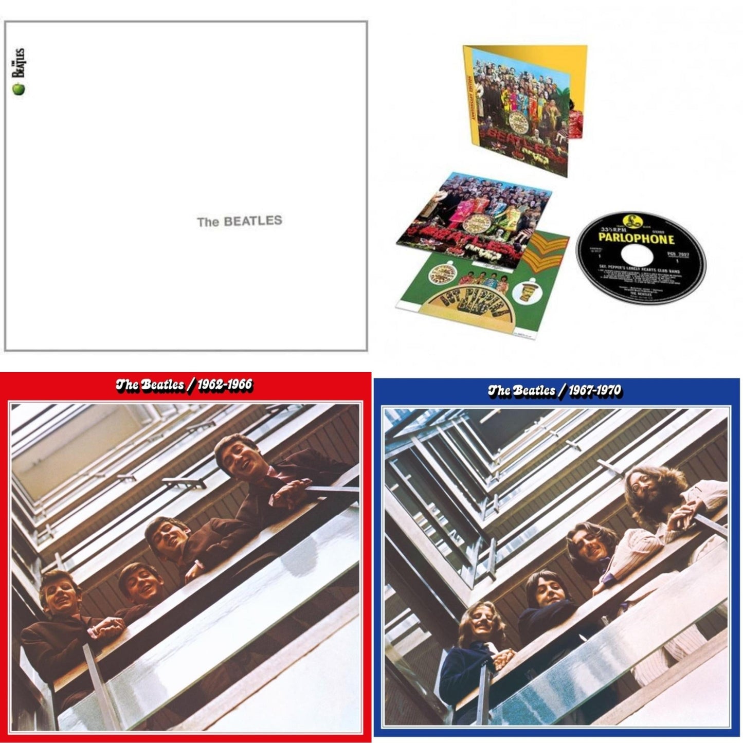 Beatles & Beatles 1962-1966 (2023 Edition) (2CD) & Beatles 1967-1970 (2023 Edition) (2CD) & Sgt. Pepper's Lonely Hearts Club Band (Anniversary Edition)