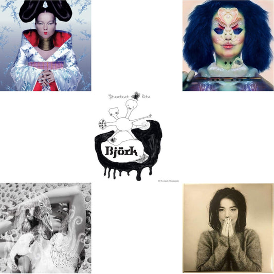 Bjork - Debut & Homogenic & Vespertine & Greatest Hits & Utopia - LP Vinyl Bundle