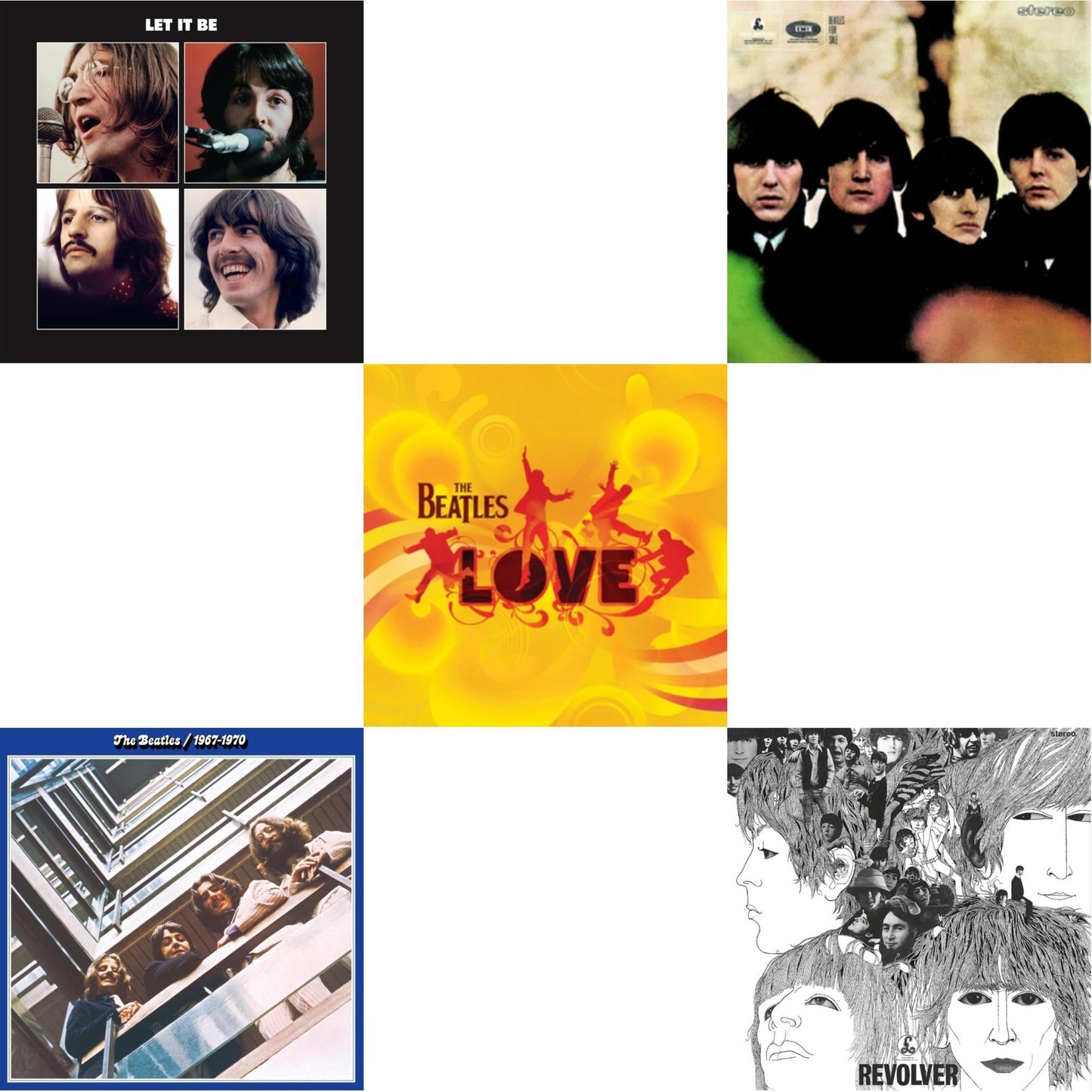 Beatles For Sale & Revolver Special Edition & Beatles 1967-1970 (2023 Edition) (Half-Speed) (3LP) & Let It Be Special Edition & Love