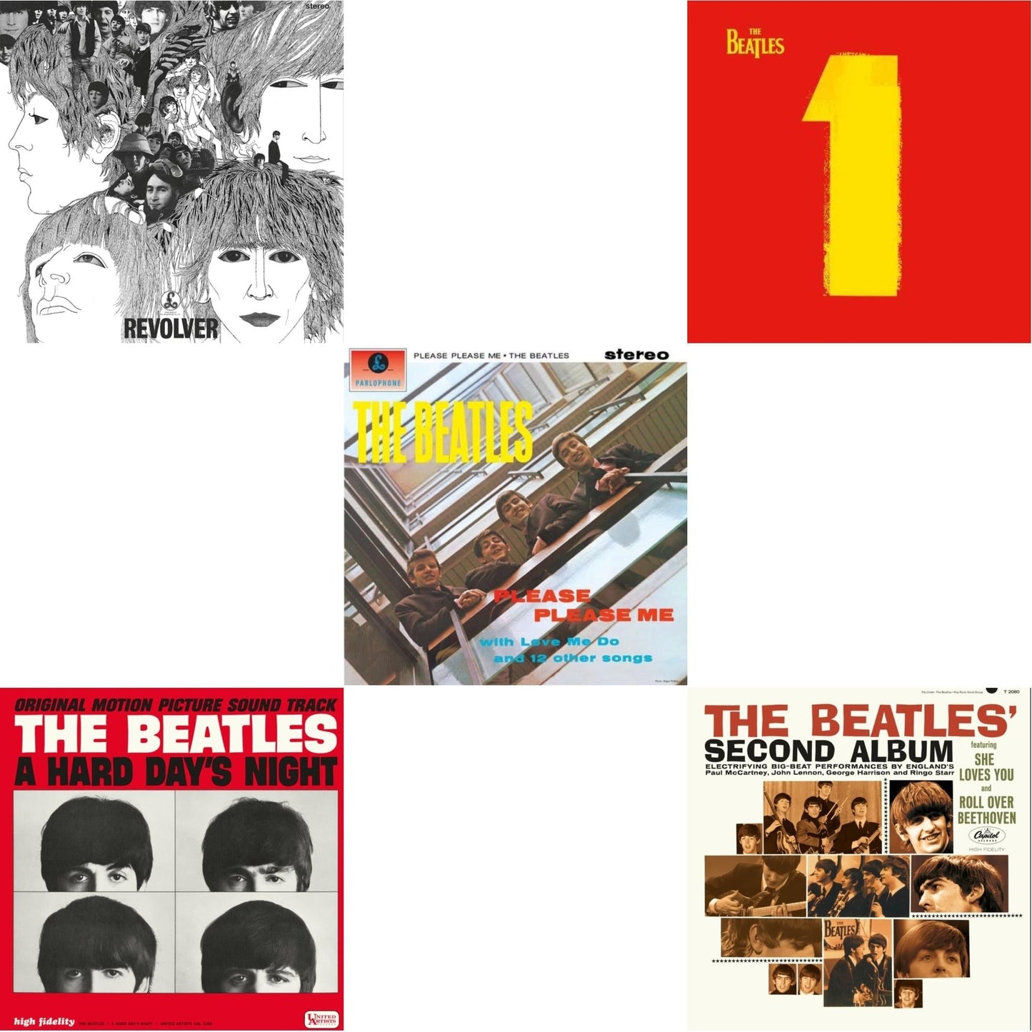 Please Please Me & Revolver Special Edition & Beatles Second Album  & Hard Day's Night (Ost)  & 1 (2015 Reissue)
