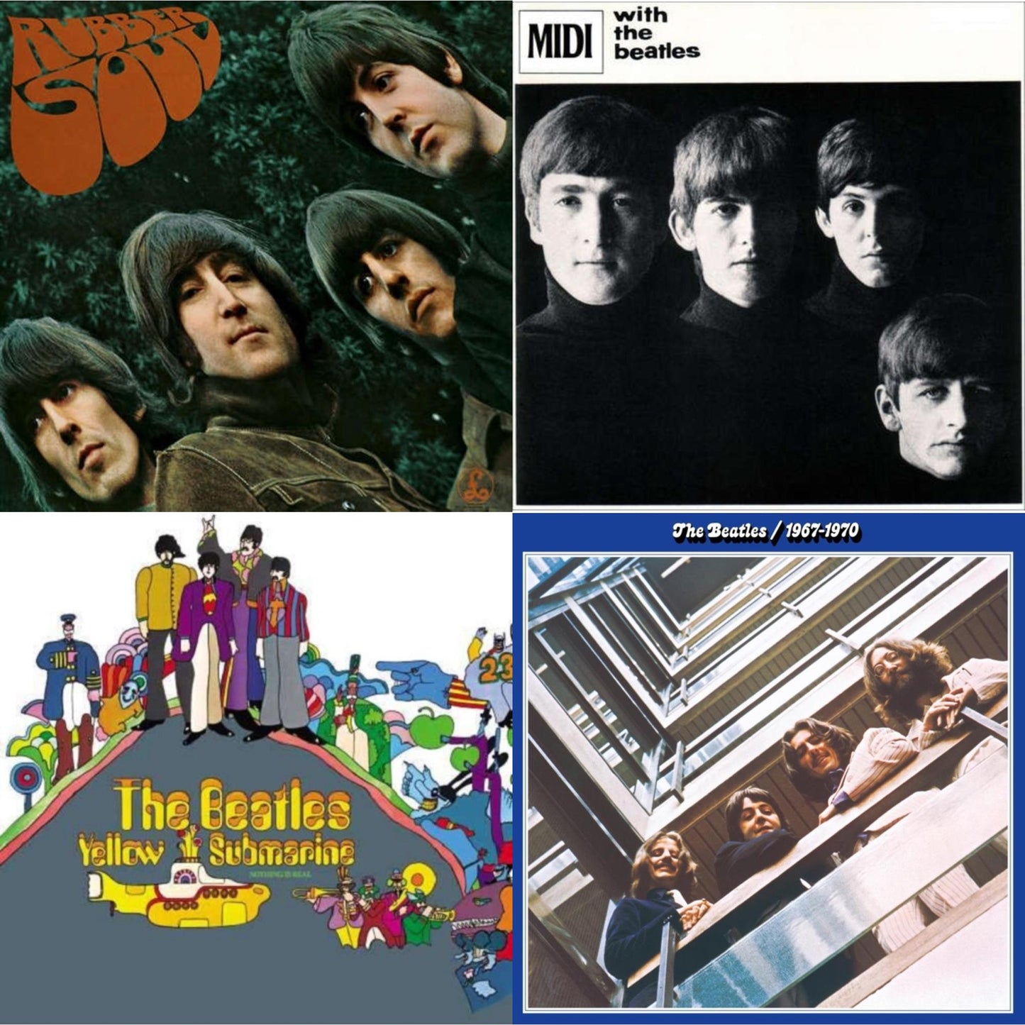 Rubber Soul & With The Beatles & Yellow Submarine & Beatles 1967-1970 (2023 Edition) (Half-Speed) (3LP)