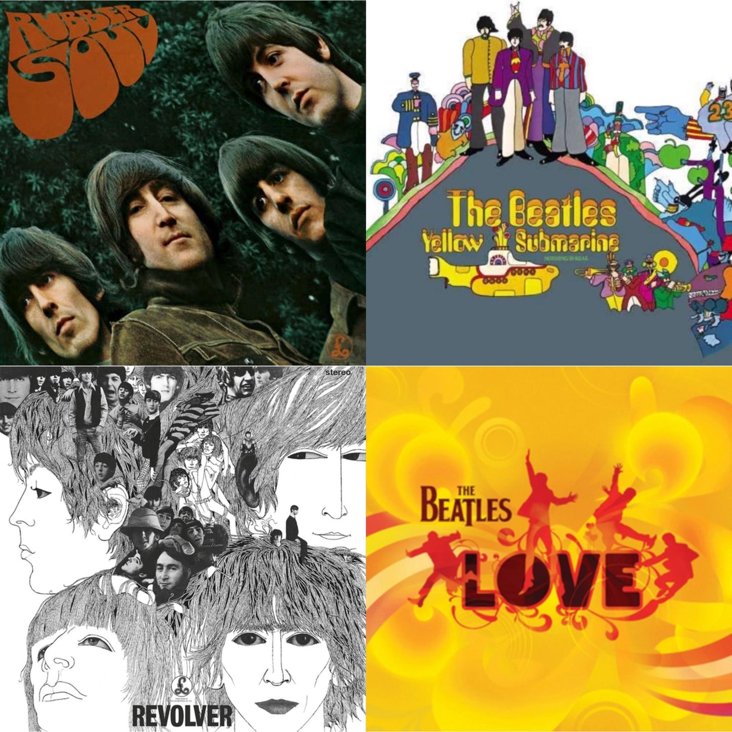 Rubber Soul & Yellow Submarine & Revolver Special Edition & Love