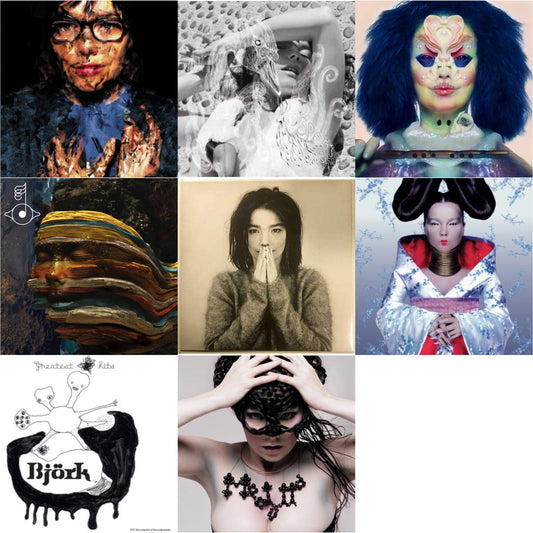 Bjork - Debut & Homogenic & Vespertine & Greatest Hits & Medulla & Utopia & Selma Songs & Bastards: Remix - LP Vinyl Bundle