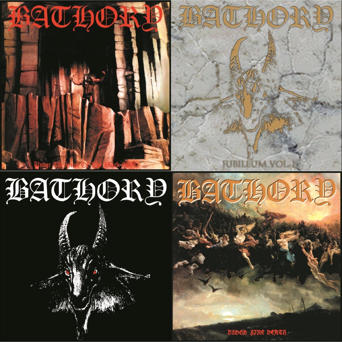 Under The Sign Of The Black Mark & Jubileum Vol.1 & Bathory & Blood Fire Death (180Gm)