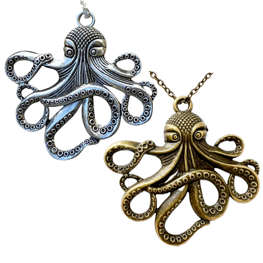 Octopus pendant necklace