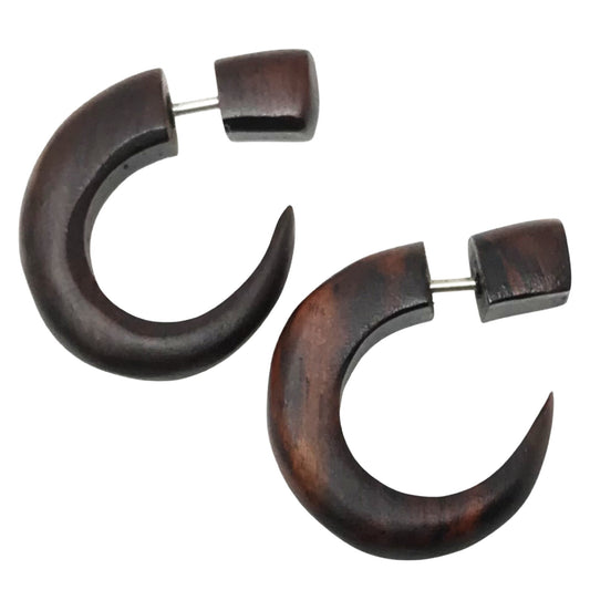 Fake plugs emo gothic faux gauge earrings