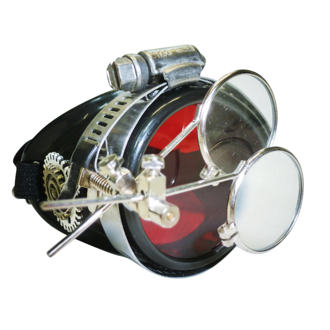 Airship captain pirate eyepatch monocle Rave goggle with magnifying eye loupes