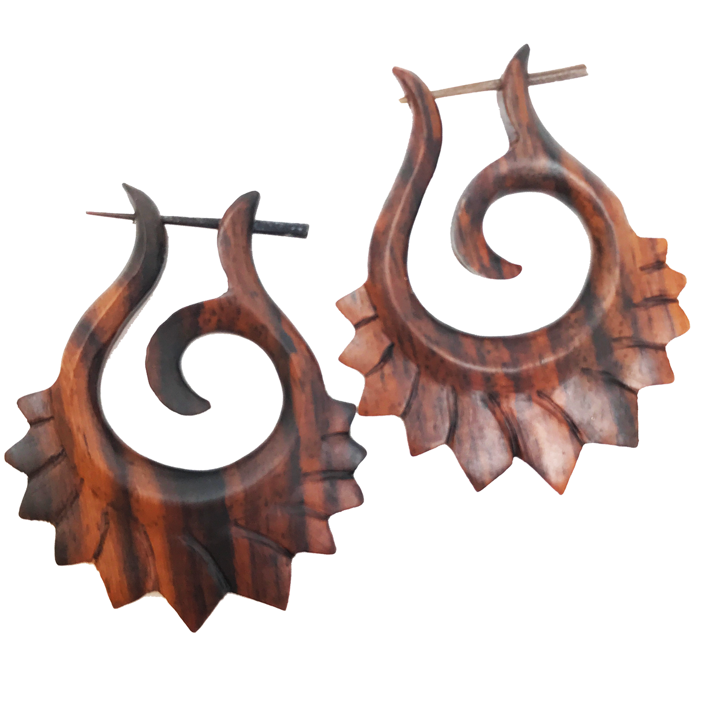 Hawaiian vibe organic earrings