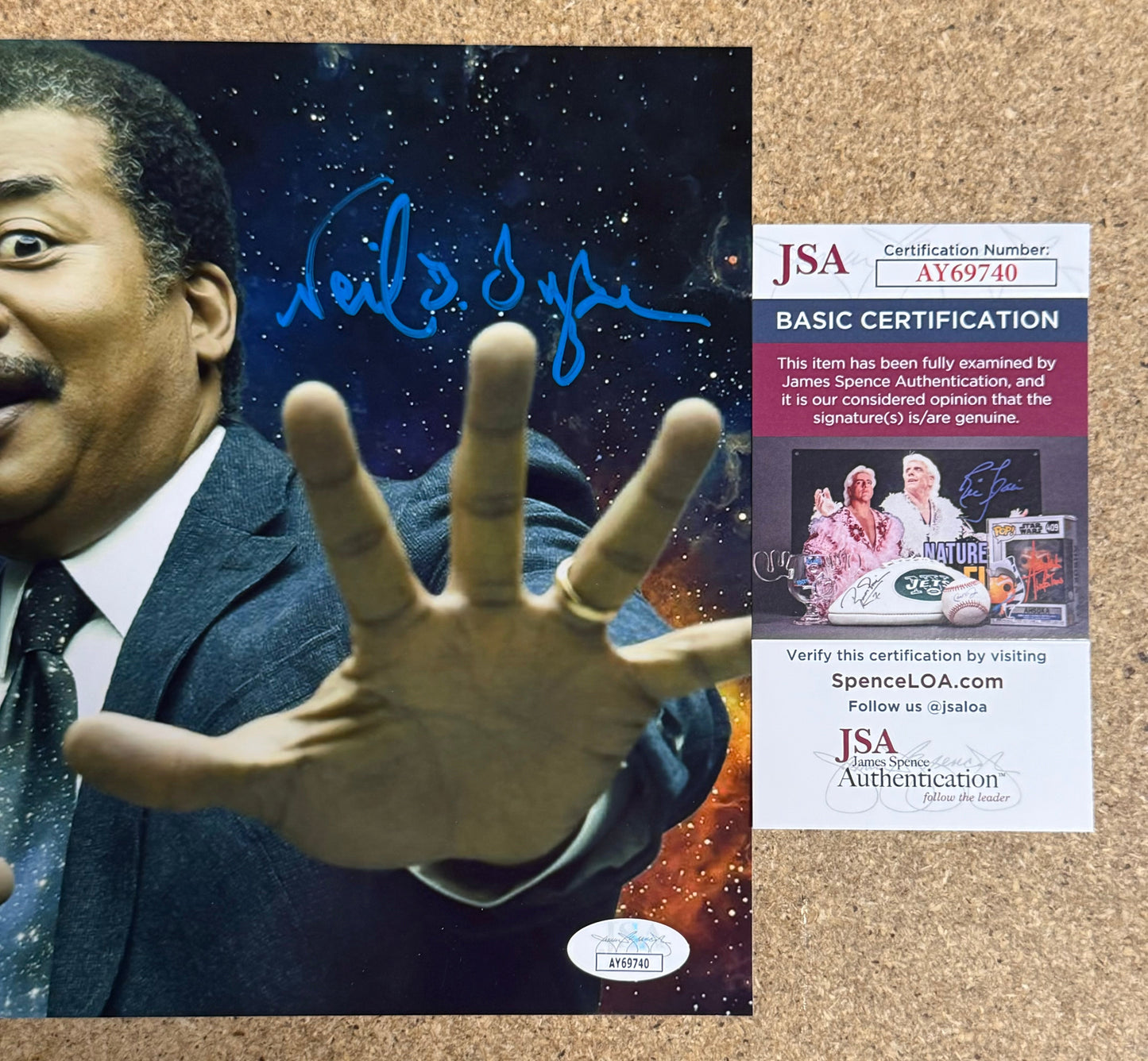 Neil DeGrasse Tyson Signed Astrophysicist & Writer 8x10 Photo With JSA COA