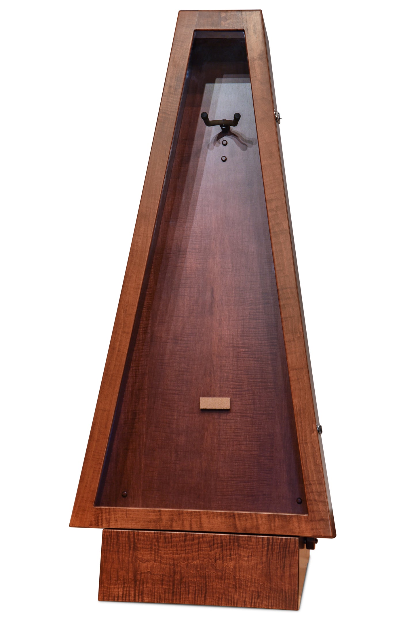 ClimaStand Triangle Humidor with Base - Flame maple with Acres Stain