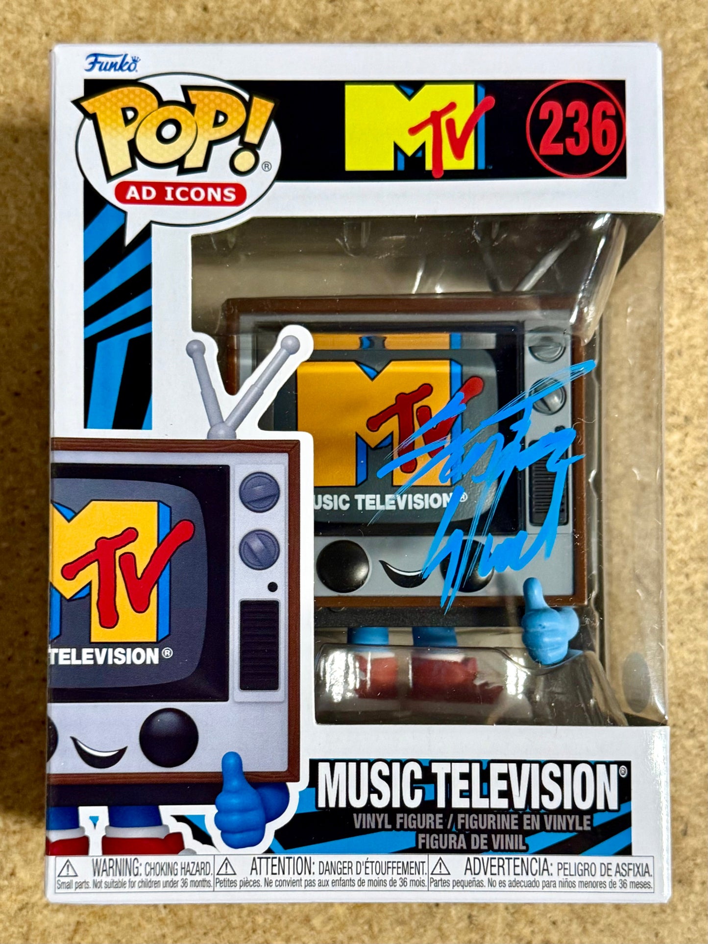Musician Scooter Ward Of Cold (Band) Signed 2024 MTV Funko Pop #236 With JSA COA