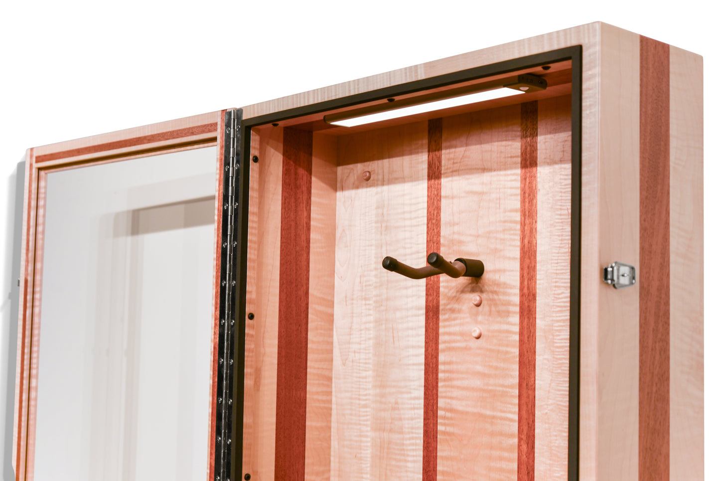 ClimaCase Rectangle Humidor - Flamed Maple with Mahogany