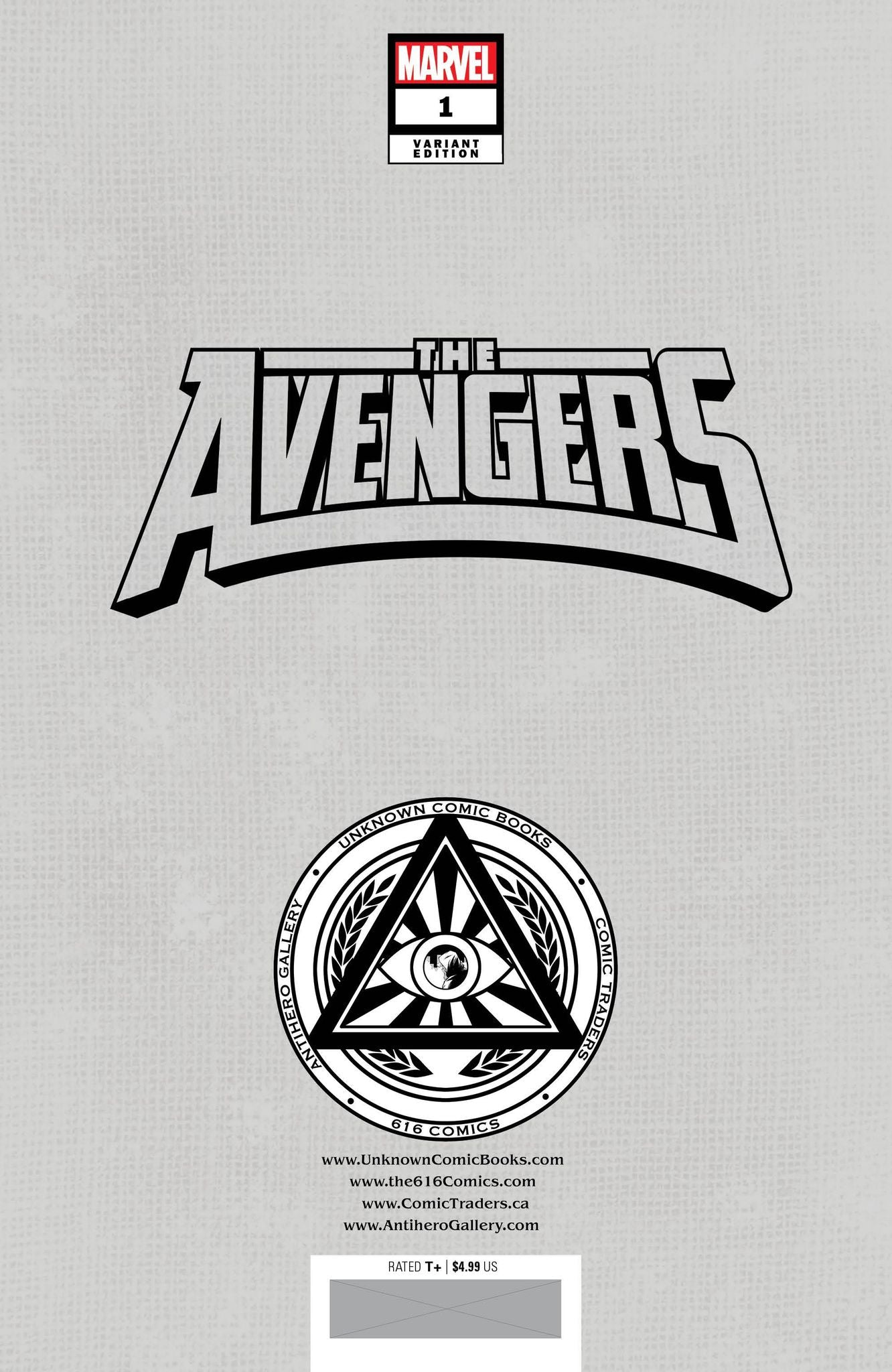 [Signed by Nathan Szerdy] AVENGERS #1 UNKNOWN COMICS NATHAN SZERDY EXCLUSIVE VIRGIN VAR [IN STOCK]