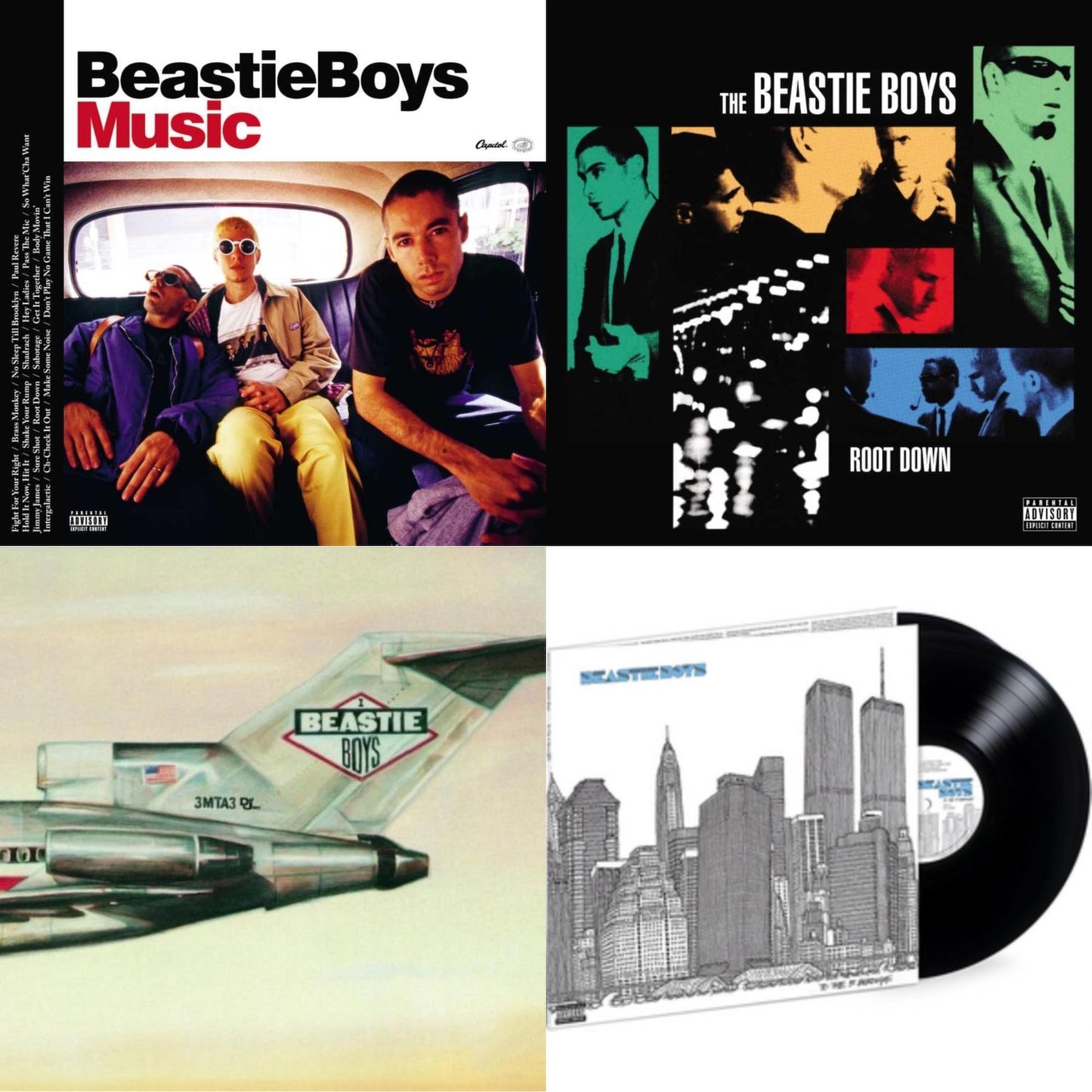 Beastie Boys Music (2LP) & Licensed To Ill (30Th Anniversary Edition) & To The 5 Boroughs (180G/2LP) & Root Down Ep