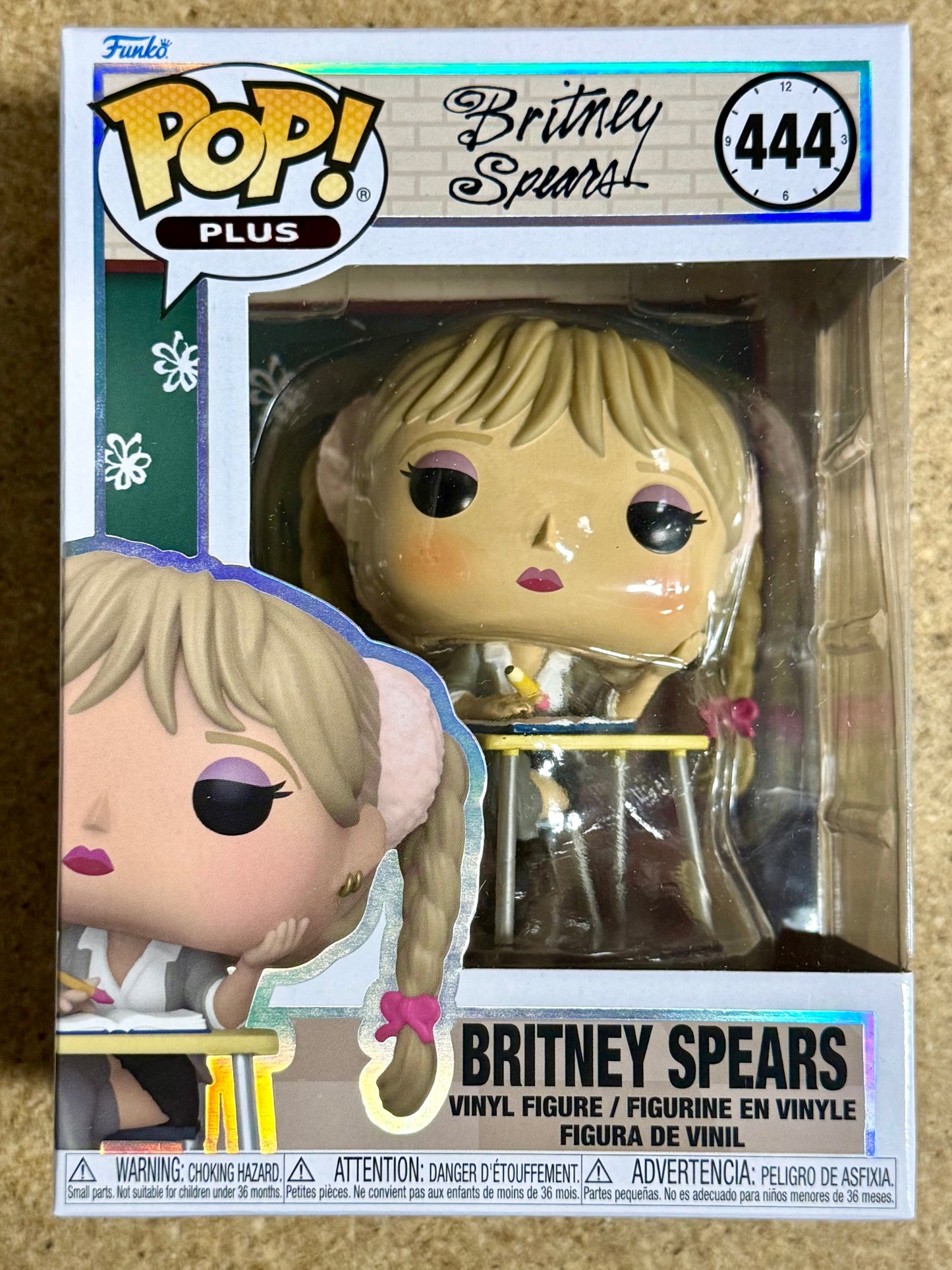 Funko Pop! Rocks Plus School Girl Britney Spears At Desk #444 Hit Me Baby One More Time