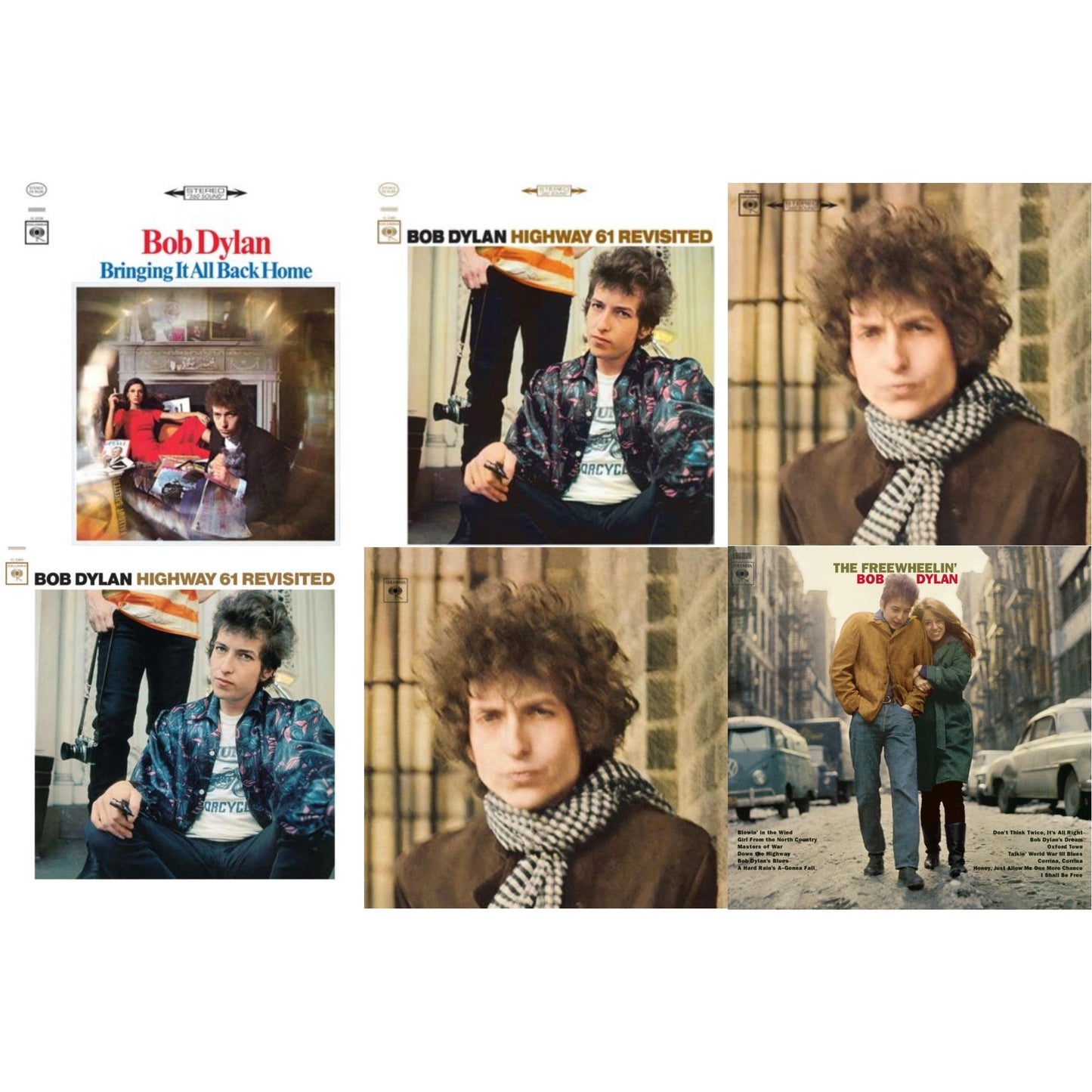 Bringing It All Back Home & Highway 61 Revisited & Blonde On Blonde & Highway 61 Revisited & Blonde On Blonde & Freewheelin Bob Dylan (140G/Dl Code)