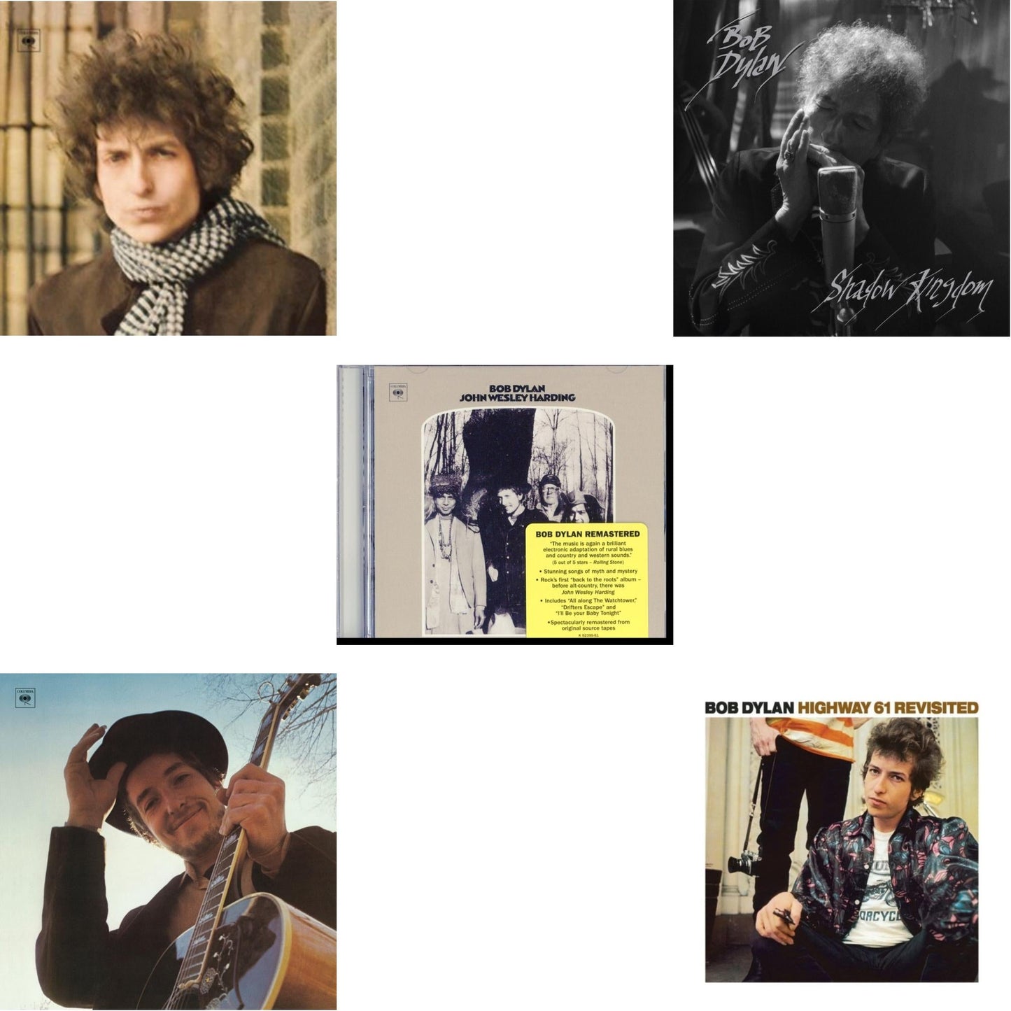 Shadow Kingdom & Nashville Skyline & John Wesley Harding & Highway 61 Revisited & Blonde On Blonde