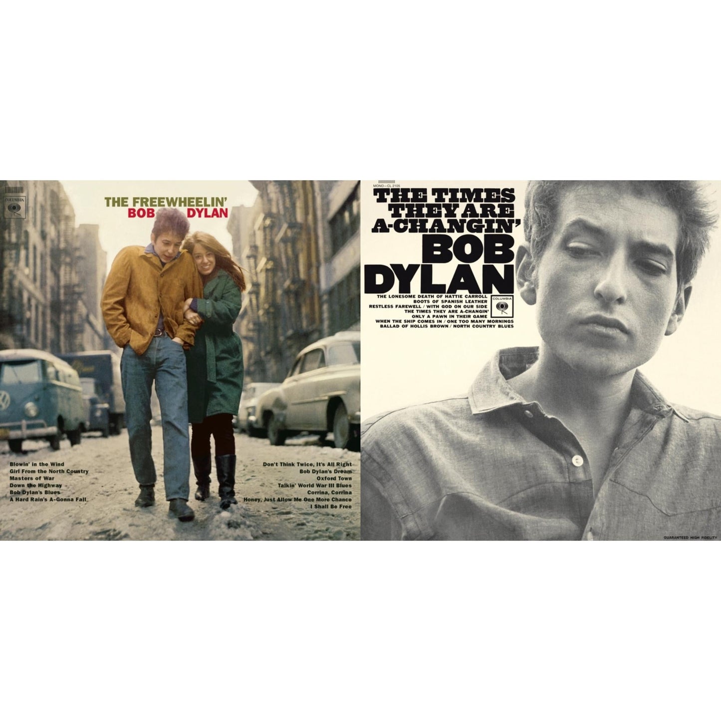 Times They Are A-Changin (Mono) & Freewheelin Bob Dylan (140G/Dl Code)