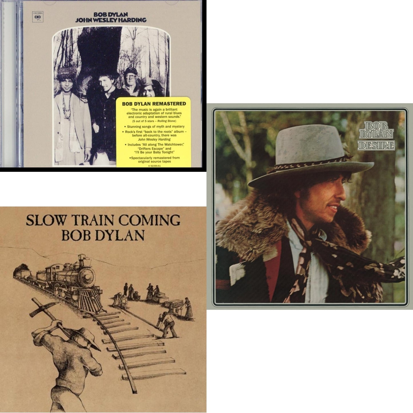 Desire & John Wesley Harding & Slow Train Coming