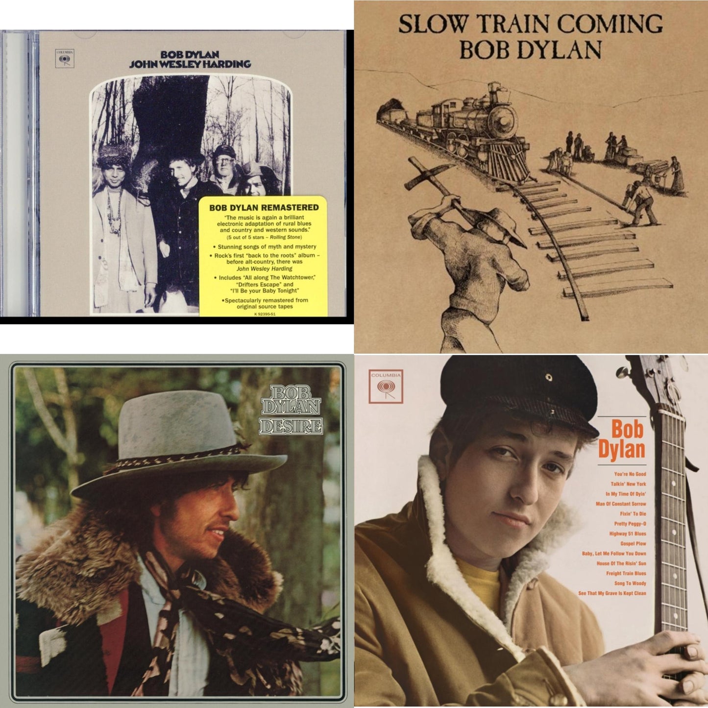 Desire & John Wesley Harding & Slow Train Coming & Bob Dylan