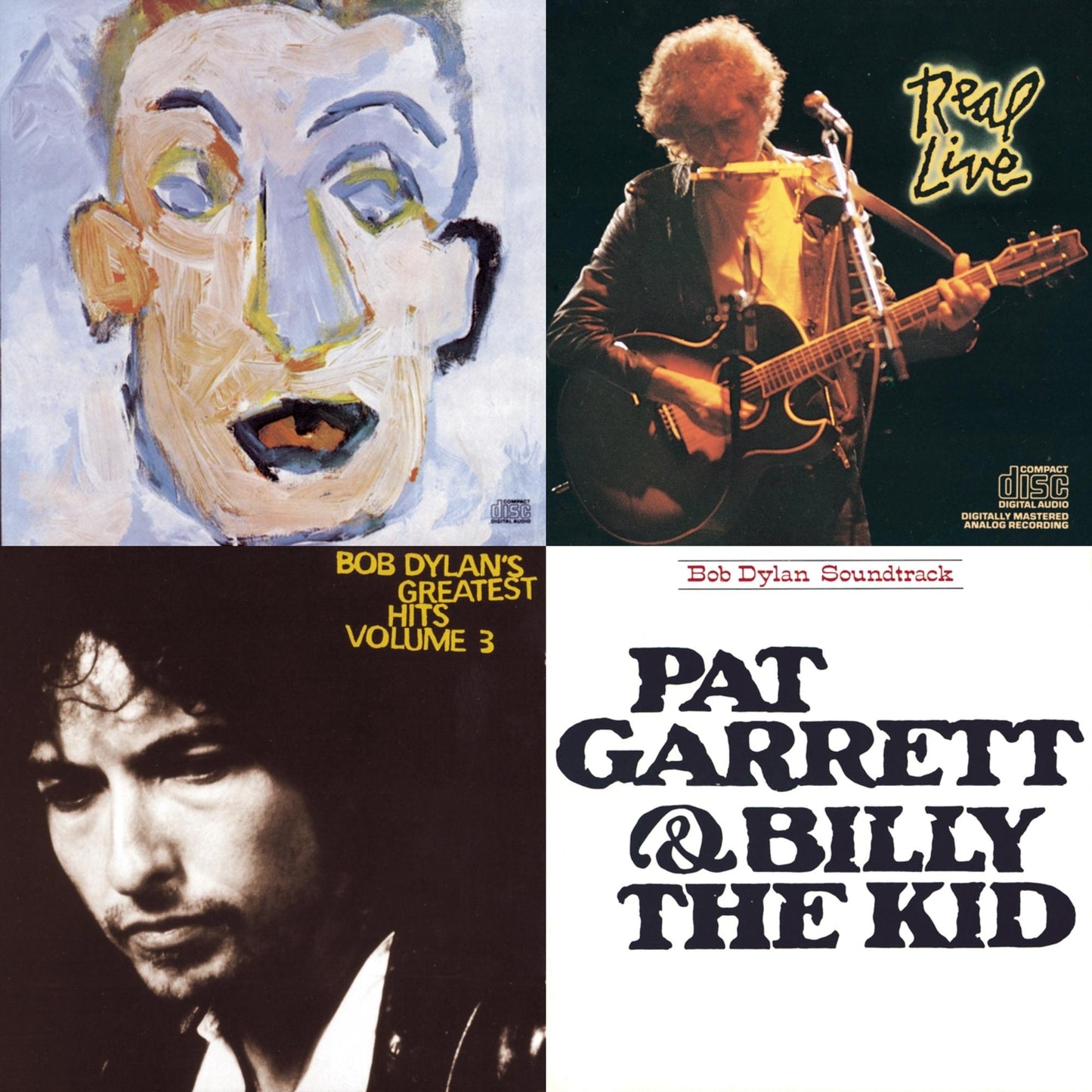 Bob Dylan - Pat Garrett & Billy The Kid & Real Live & Greatest Hits Vol.3 & Self Portrait - CD Bundle