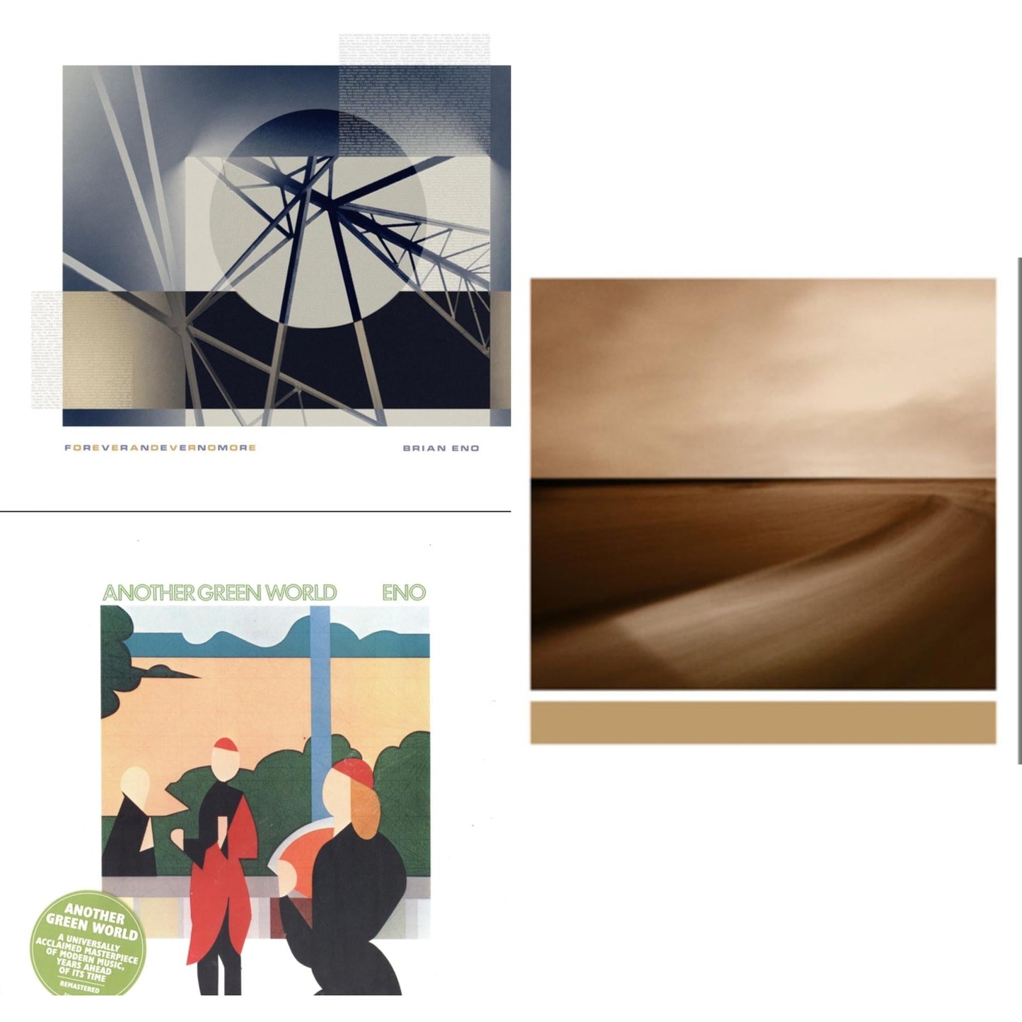 Foreverandevernomore & Another Green World (140G/2017 Master) & Small Craft On A Milk Sea (2LP/Dl Card)