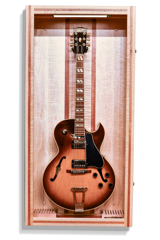 ClimaCase Rectangle Humidor - Flamed Maple with Mahogany